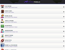Tablet Screenshot of m.paine.edu